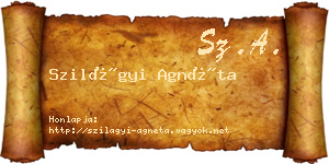 Szilágyi Agnéta névjegykártya